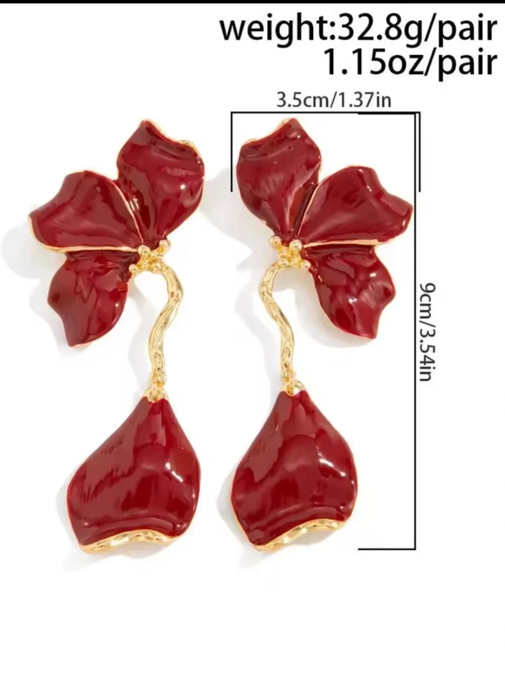 Champagne Ivory Floral Drop Earrings